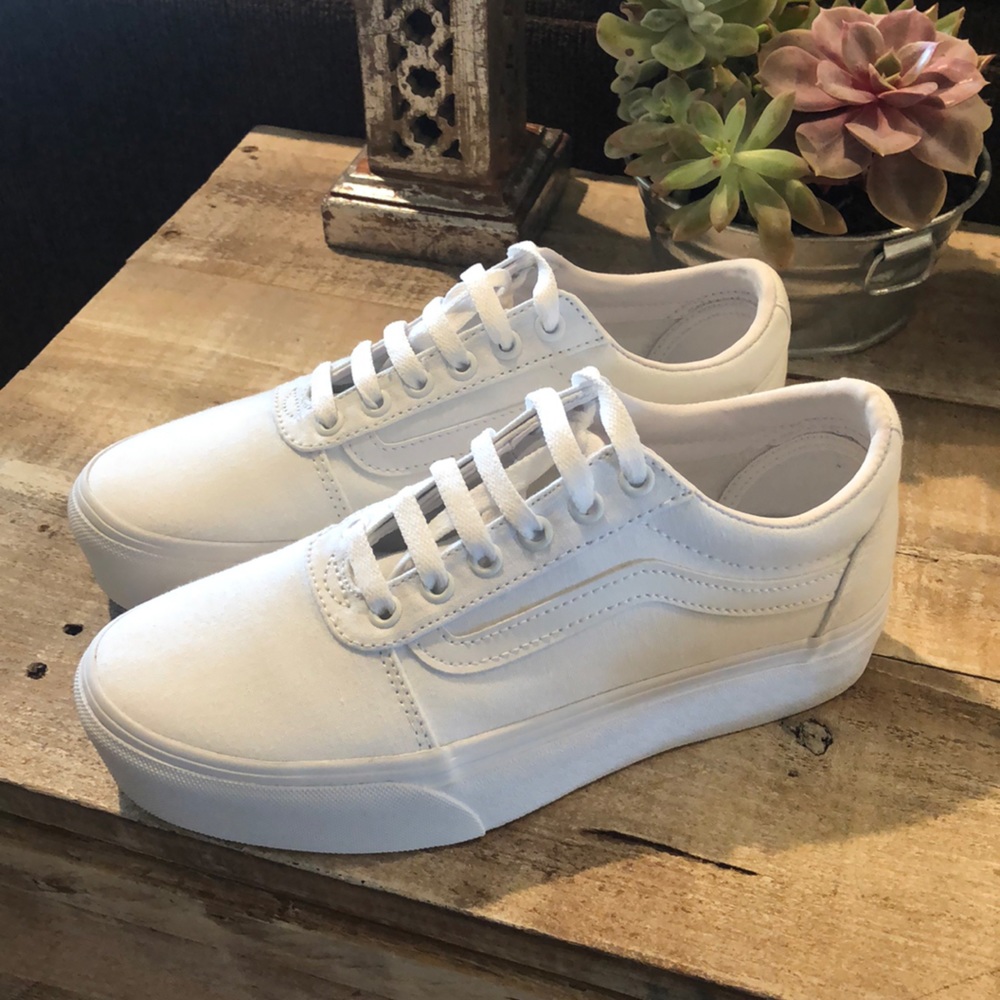 Platform Vans Sneakers White